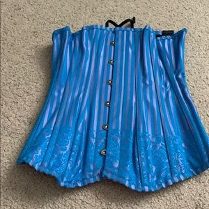 Blue/purple corset